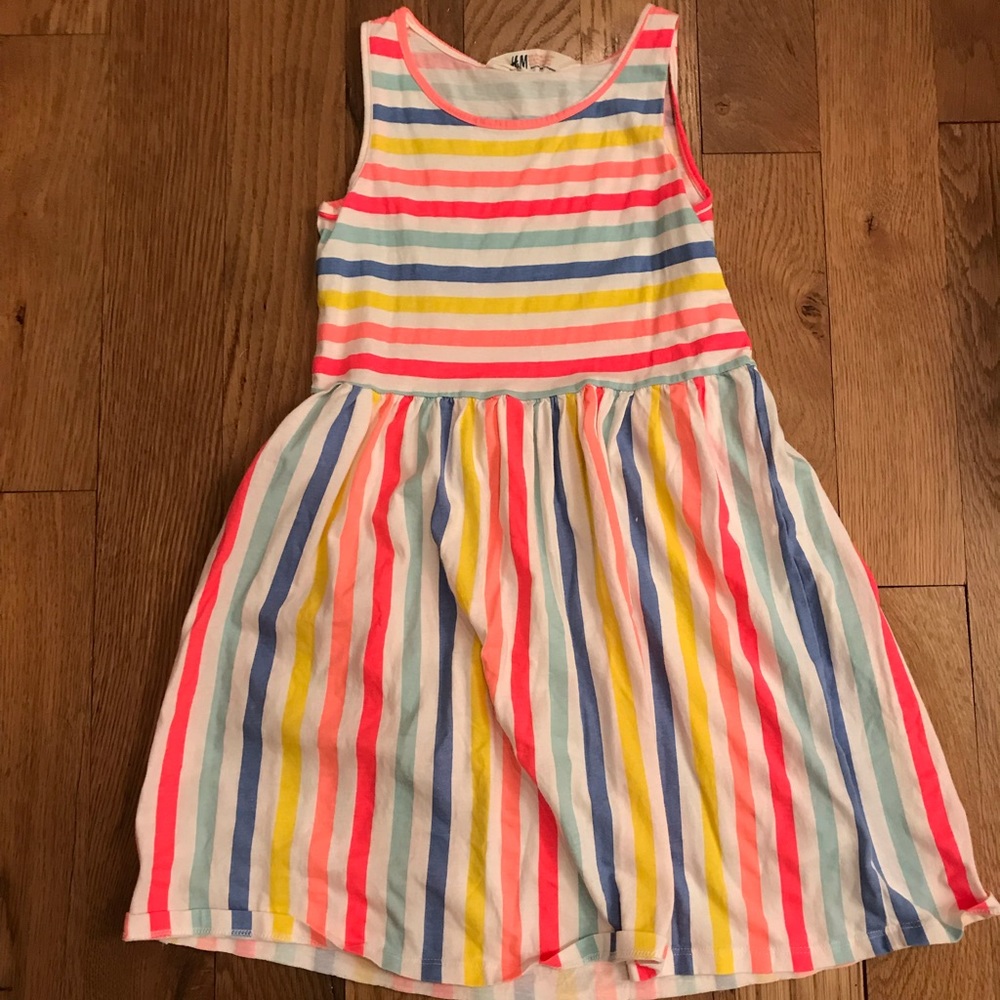 H&M candy stripe dress